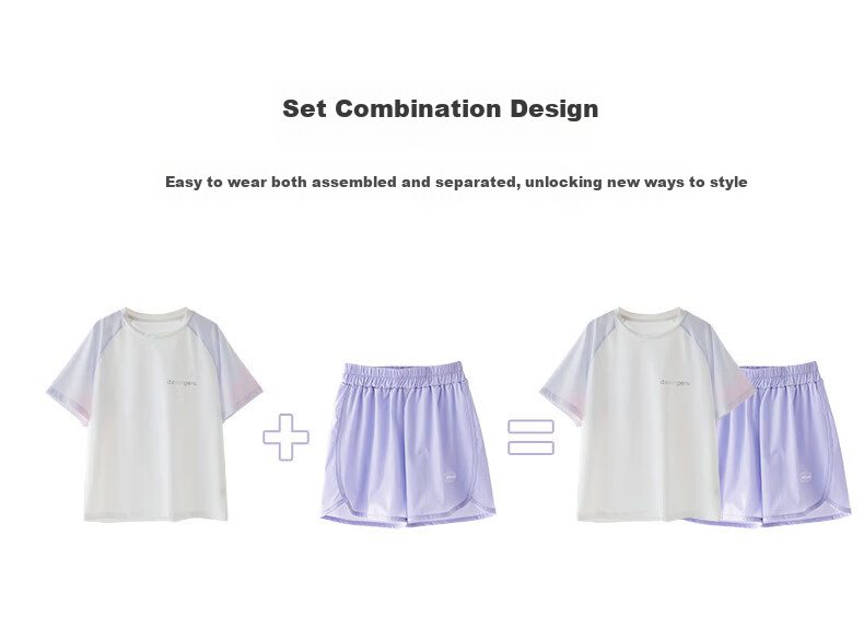 Moonkids Girls Sports Set Kids 2026 New Quick-Dry Ice Silk Shorts Badminton Training Clothes for Girls 3